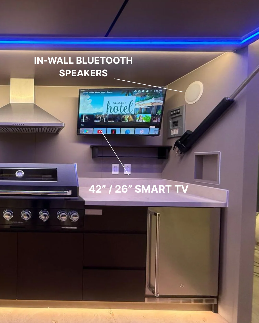 Outdoor Smart TV & Bluetooth Speakers