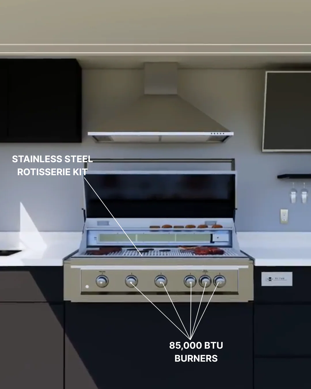 ELEV8 outdoor kitchen grilling system