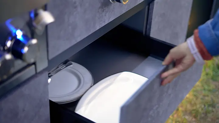 Modern kitchen pods with modular design