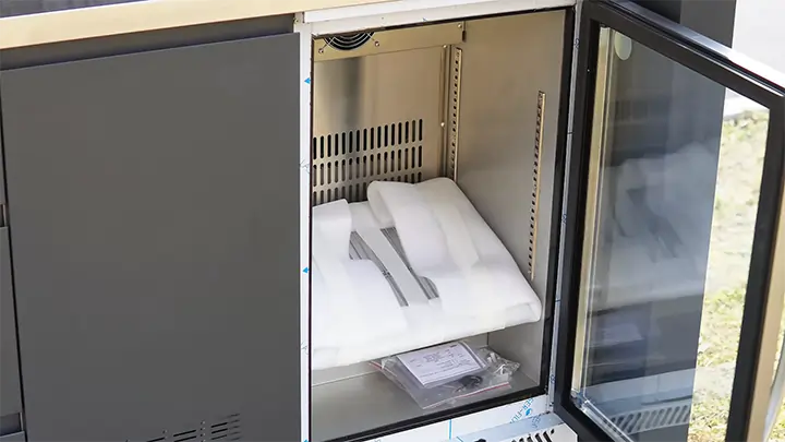 Luxury modular outdoor BBQ kitchen pod by Elev8 Kitchens